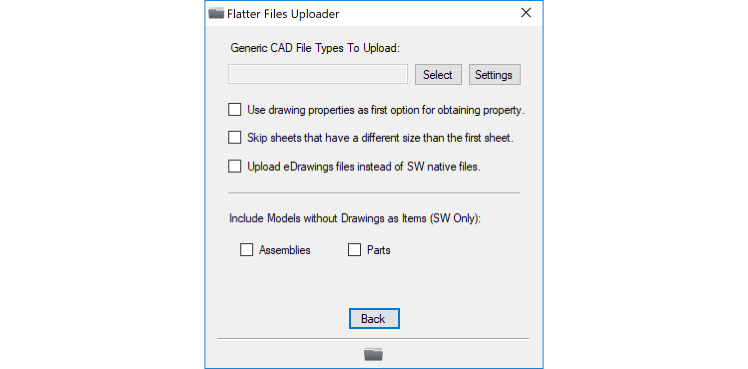 Uploader folder configuration