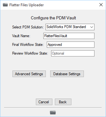 PDM Standard Vault Config