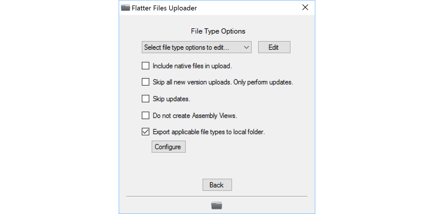 File Type Options