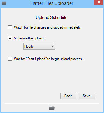 Uploader Schedule