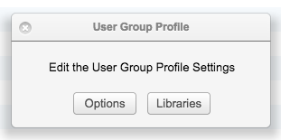 Add User Group Window