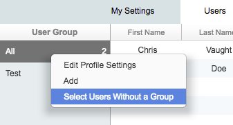 Select Users Not in a Group